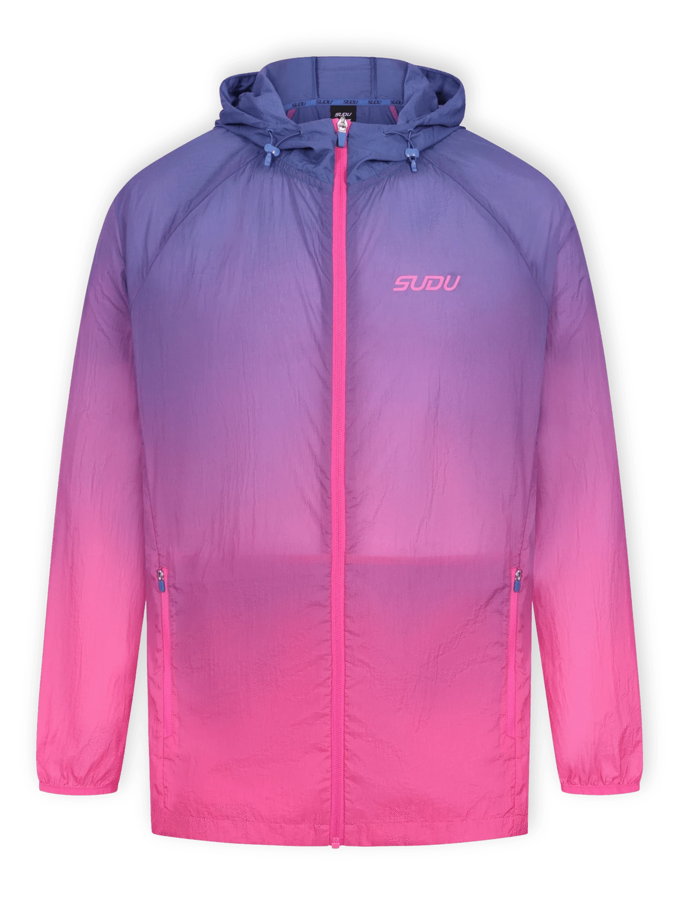 SUDU SPJ LS 01 Lightweight Shower Jacket - Blue/Pink XS Jacket