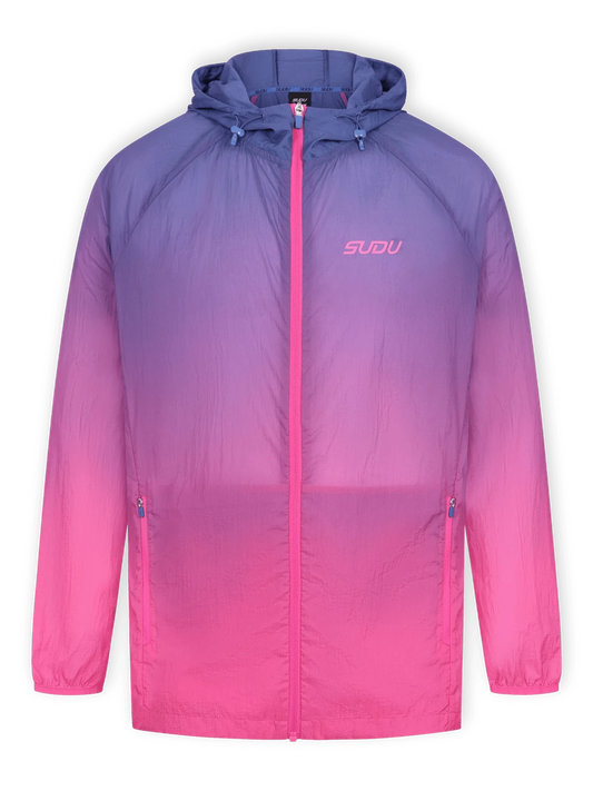 SUDU SPJ LS 01 Lightweight Shower Jacket - Blue/Pink XS Jacket