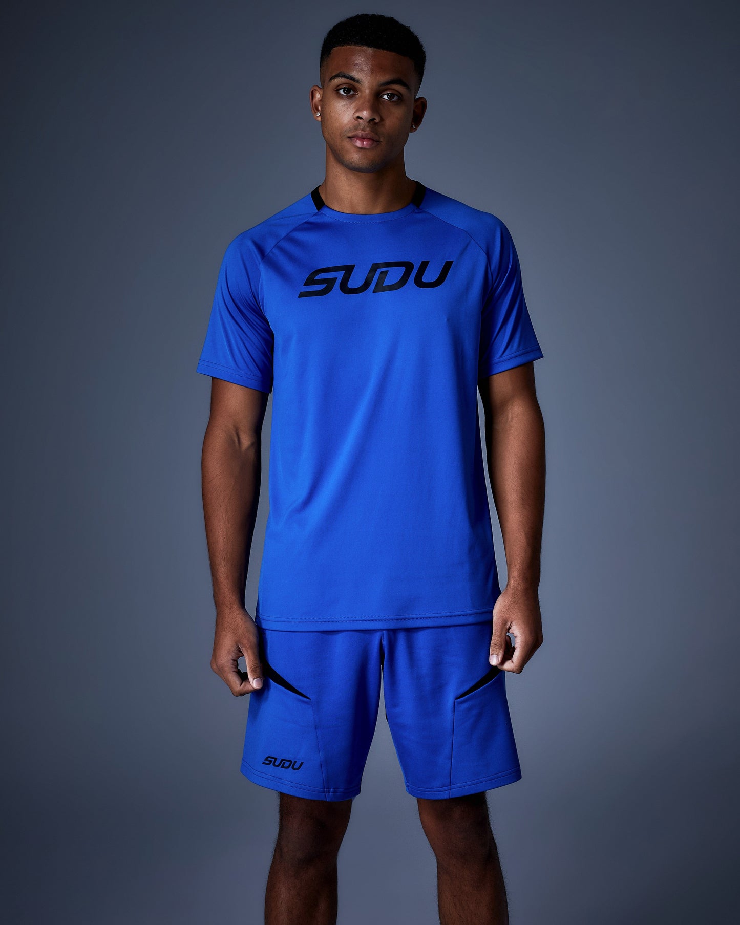 SUDU SPT 01 Logo T-Shirt - Blue Short Sleeve T-Shirt