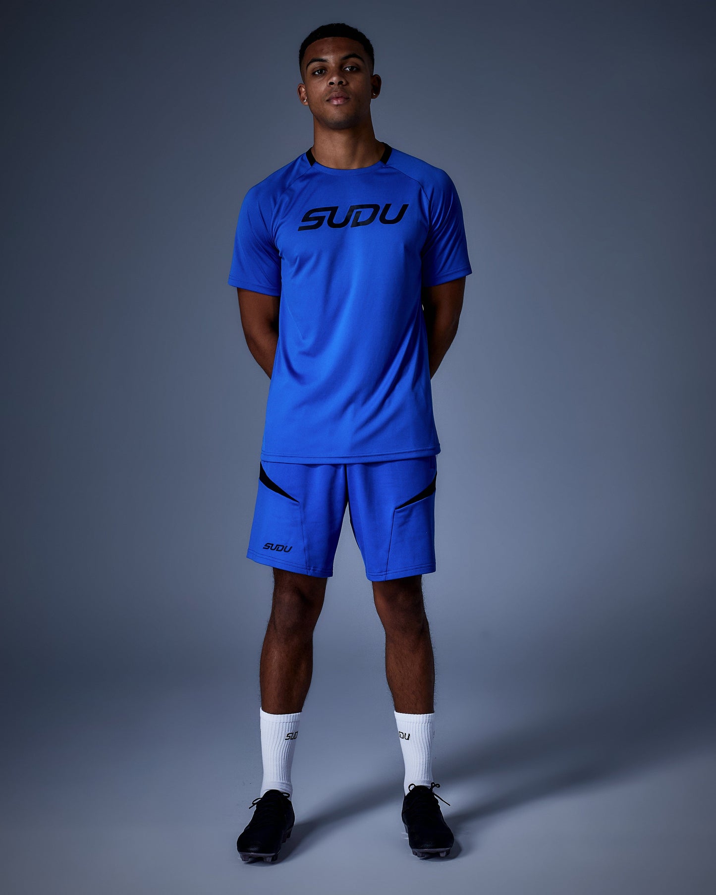 SUDU SPT 01 Logo T-Shirt - Blue Short Sleeve T-Shirt