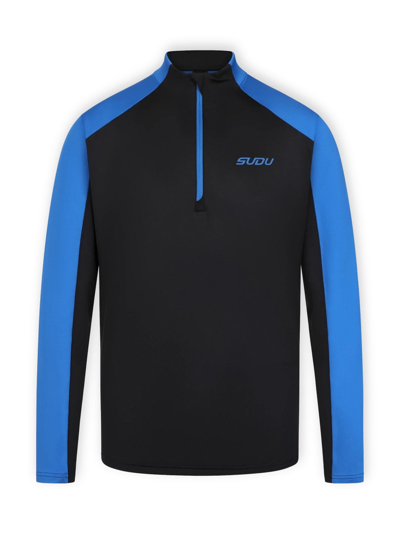 SUDU SPZM 01 Quarter Zip Midlayer - Black/Blue XS Midlayer