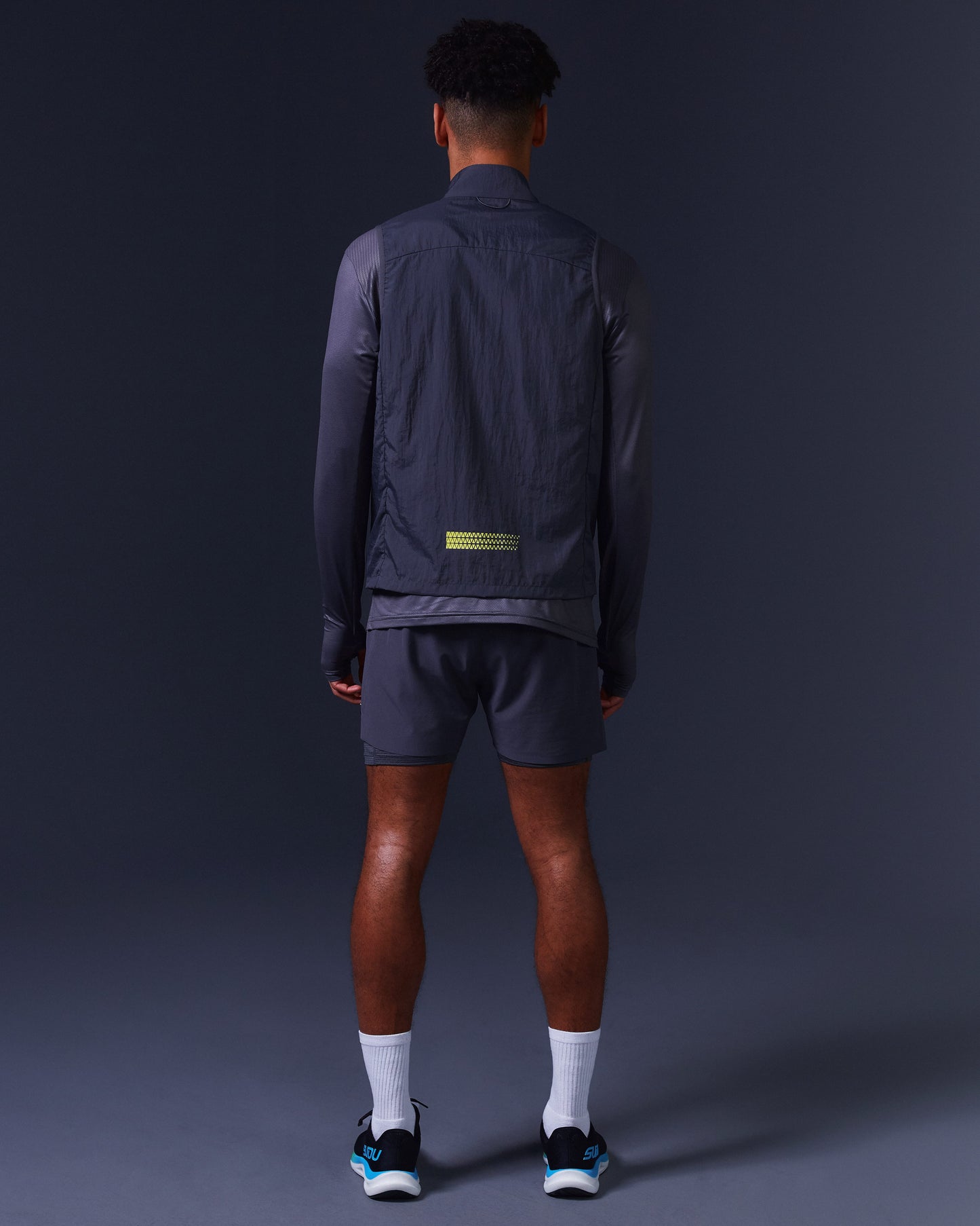 SUDU SRG 01 Run Gilet - Iron Gate / Blazing Yellow Gilet