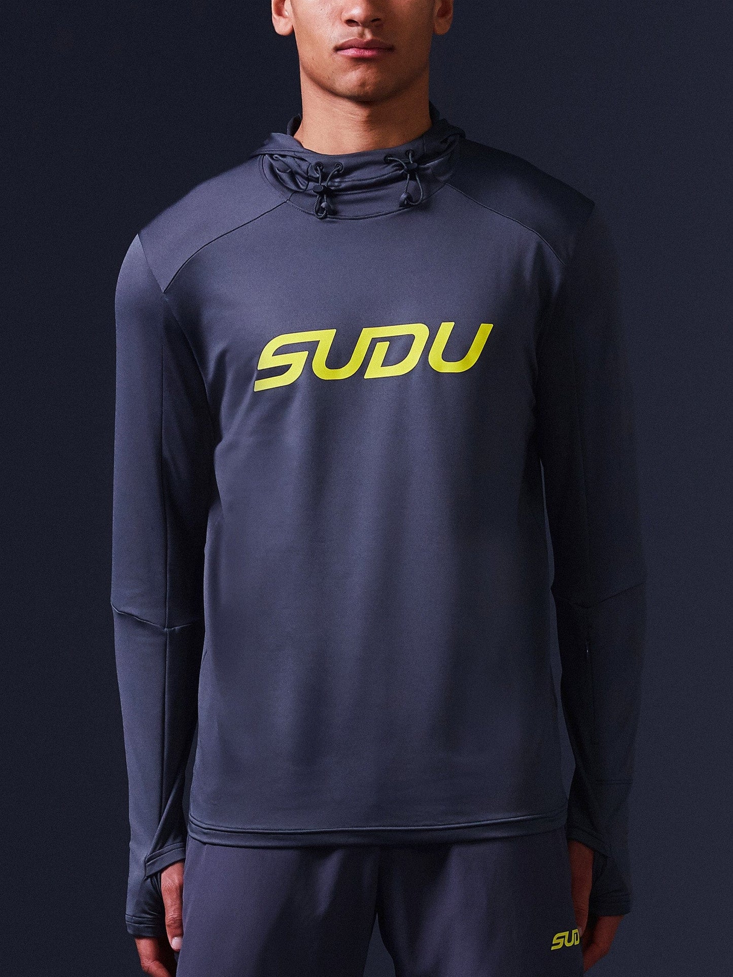 SUDU SRH 01 Run Hoody - Grey/Yellow Hoodie