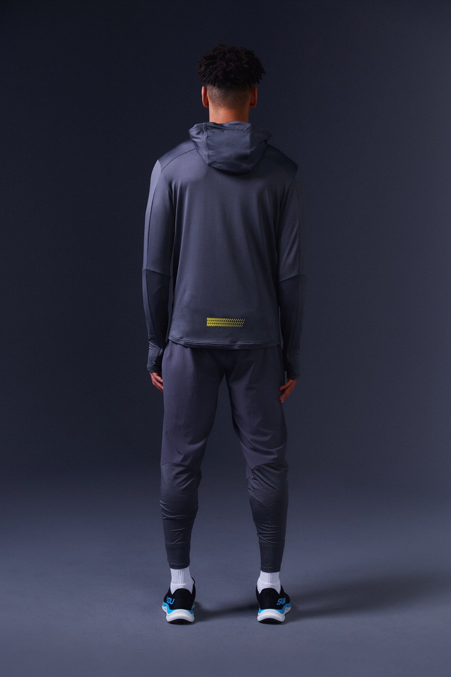 SUDU SRH 01 Run Hoody - Iron Gate / Blazing Yellow Hoodie