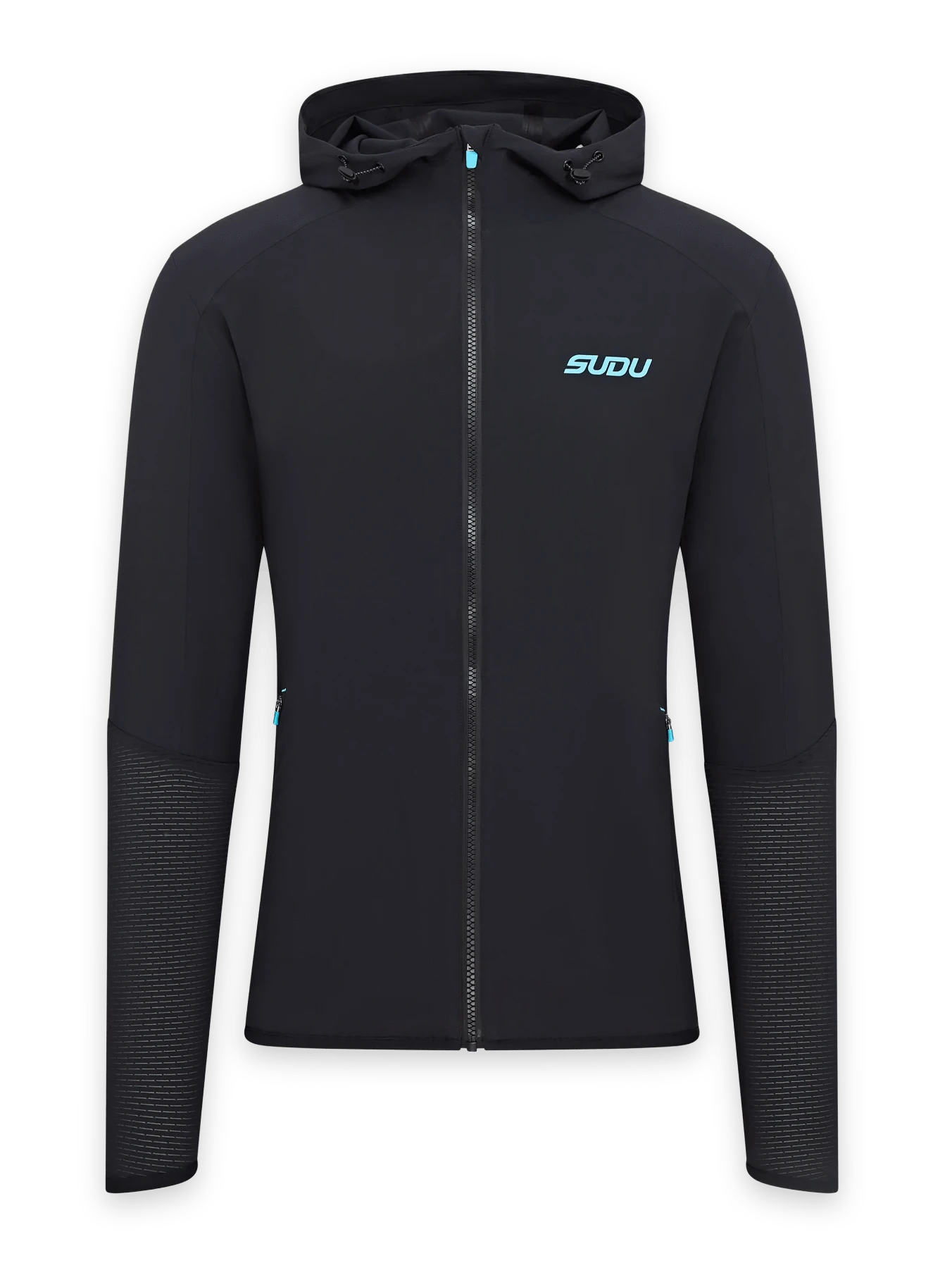 SUDU SRJ FZ 01 Full Zip Jacket - Black/Light Blue XS Jacket