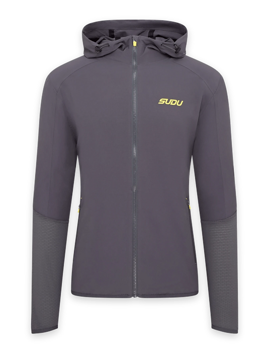 SUDU SRJ FZ 01 Full Zip Jacket - Grey/Yellow XS Jacket