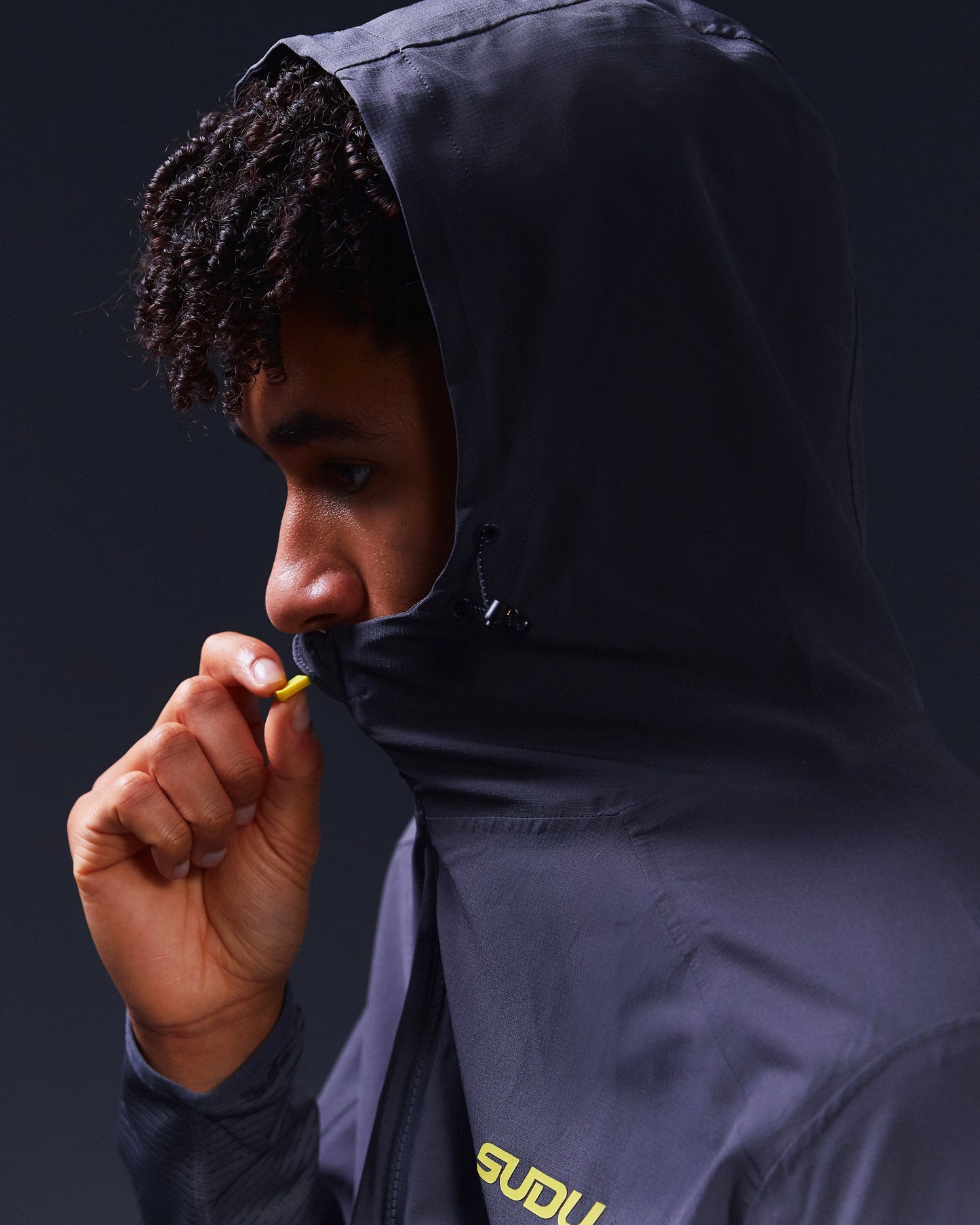 SUDU SRJ FZ 01 Run Full Zip Jacket - Iron Gate / Blazing Yellow Jacket