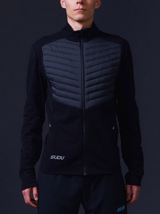 SUDU SRJ HY 01 Run Hybrid Jacket - Black/Grey Jacket