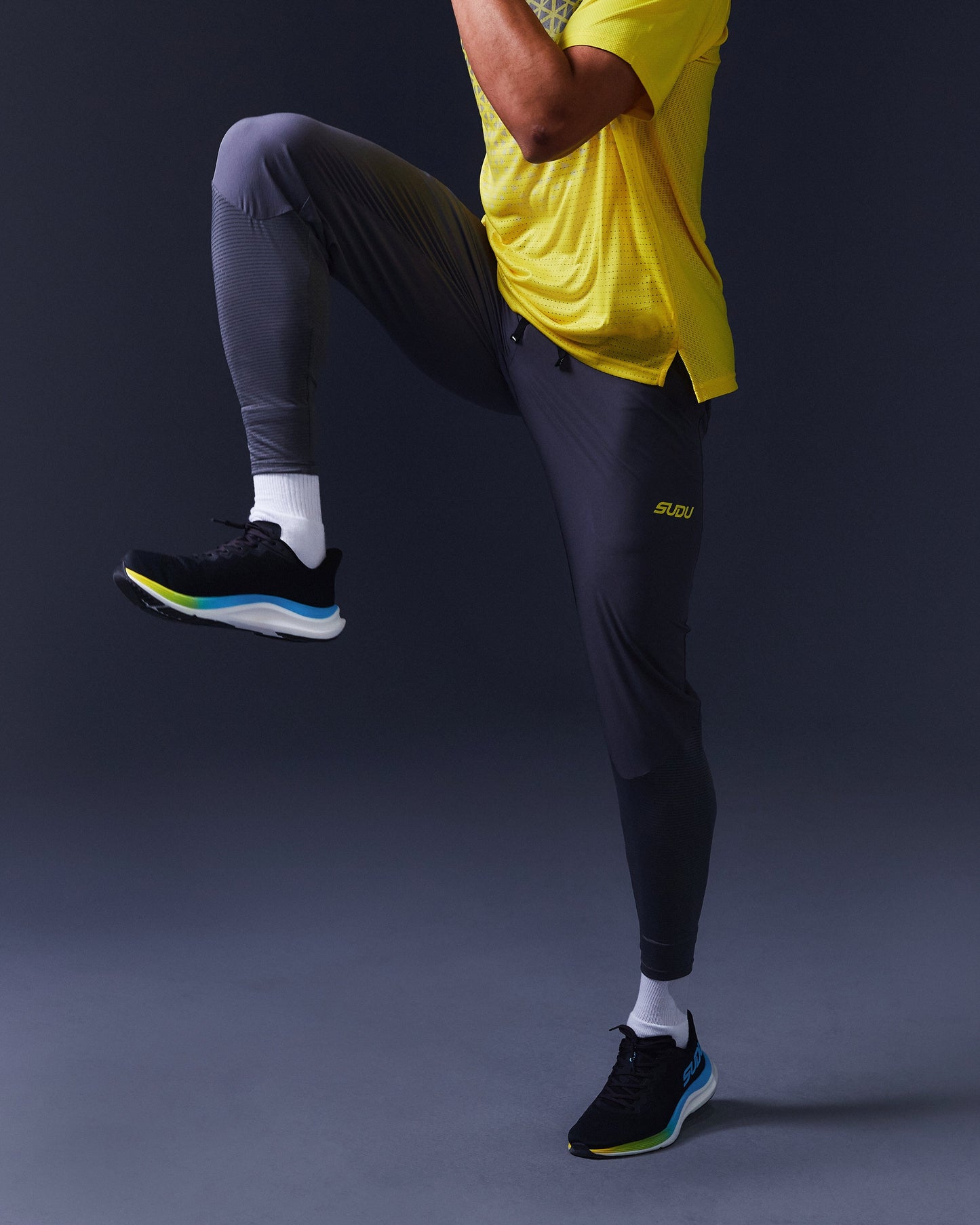 SUDU SRP 01 Run Pants - Iron Gate / Blazing Yellow Pants