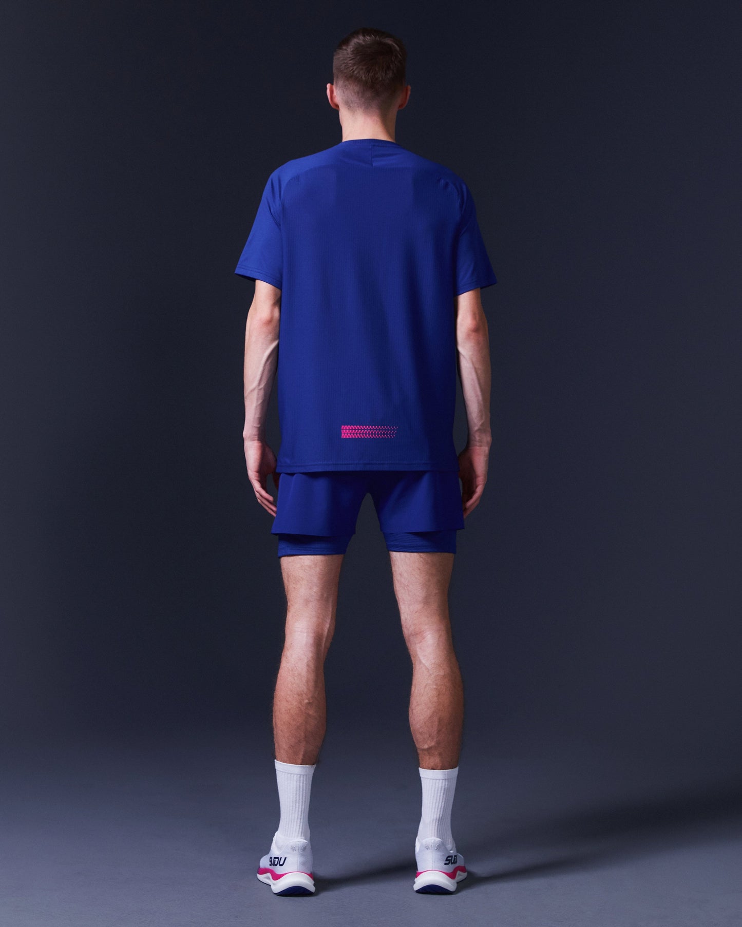 SUDU SRS 01 Run Shorts - Belleweather Blue / Carmine Rose Shorts