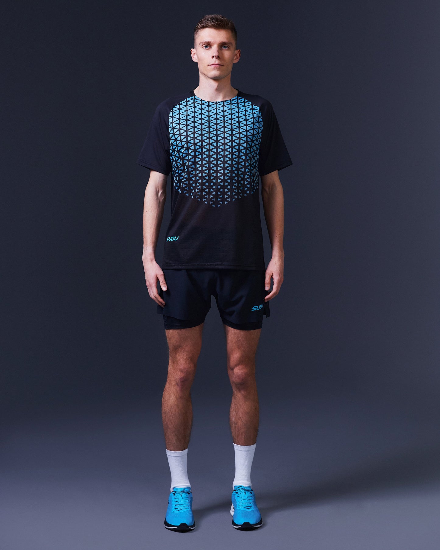 SUDU SRS 01 Run Shorts - Black Beauty / Aquarius XS Shorts