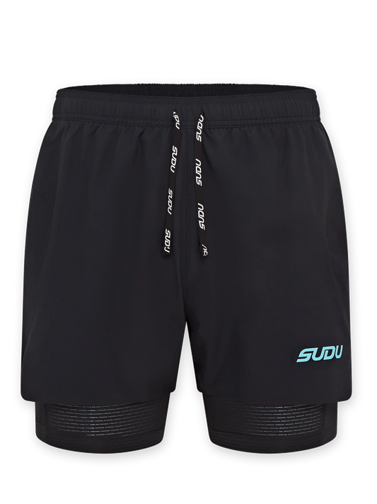 SUDU SRS 01 Shorts - Black/Light Blue XS Shorts