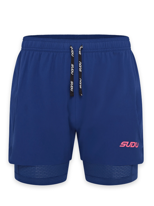 SUDU SRS 01 Shorts - Dark Blue/Pink XS Shorts