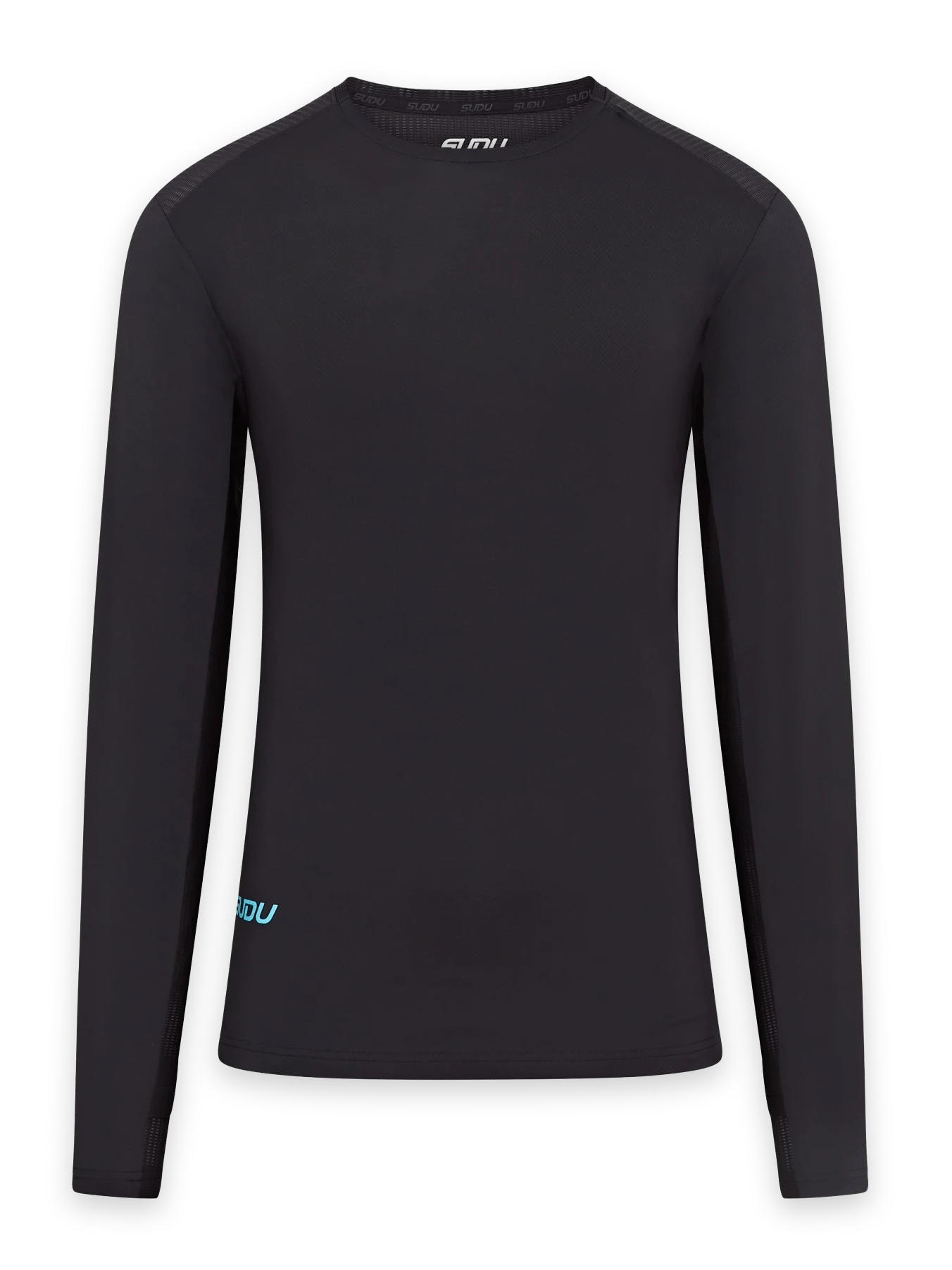 SUDU SRT LS 01 Long Sleeve Shirt - Black/Light Blue XS Long Sleeve Shirt