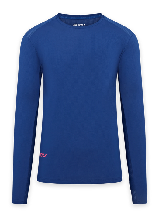 SUDU SRT LS 01 Long Sleeve Shirt - Dark Blue/Pink XS Long Sleeve Shirt