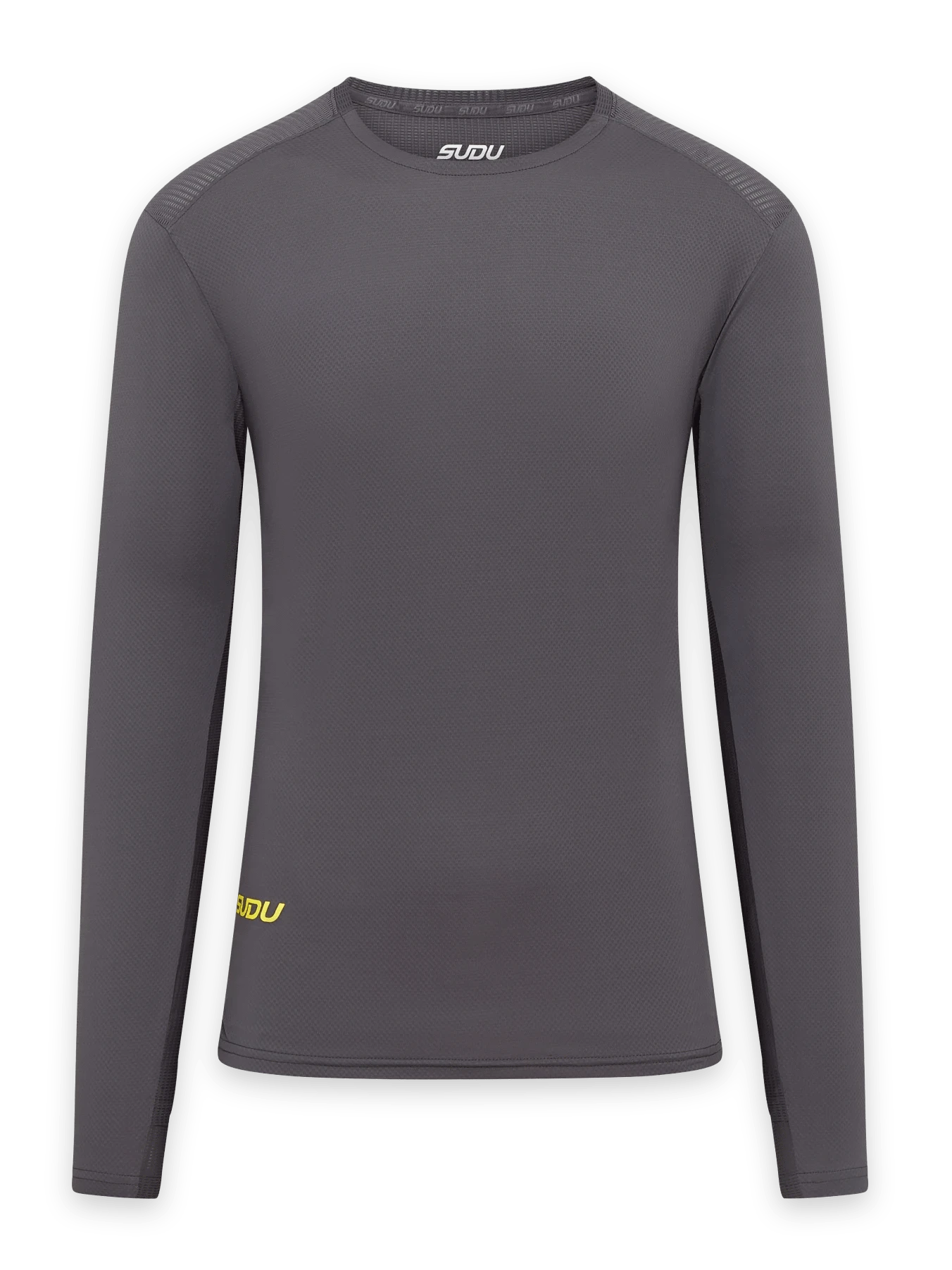 SUDU SRT LS 01 Long Sleeve Shirt - Grey/Yellow XS Long Sleeve Shirt