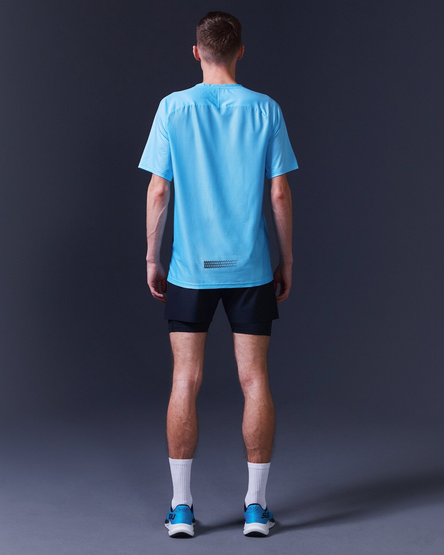 SUDU SRT SS 01 Run Short Sleeve T-Shirt - Aquarius / Black Beauty Short Sleeve T-Shirt