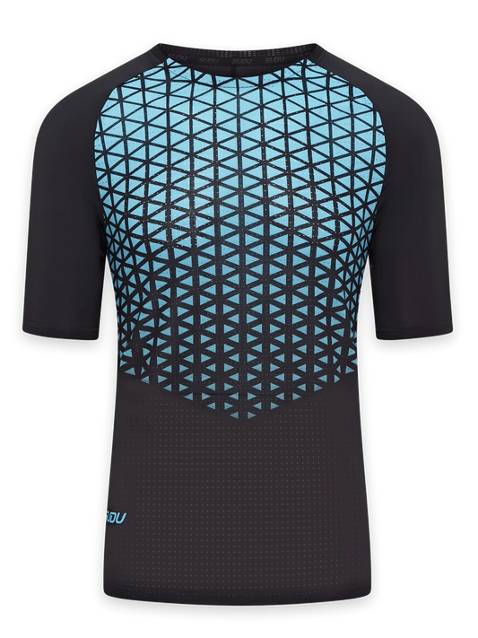 SUDU SRT SS 01 Short Sleeve T-Shirt - Black/Light Blue XS Short Sleeve T-Shirt