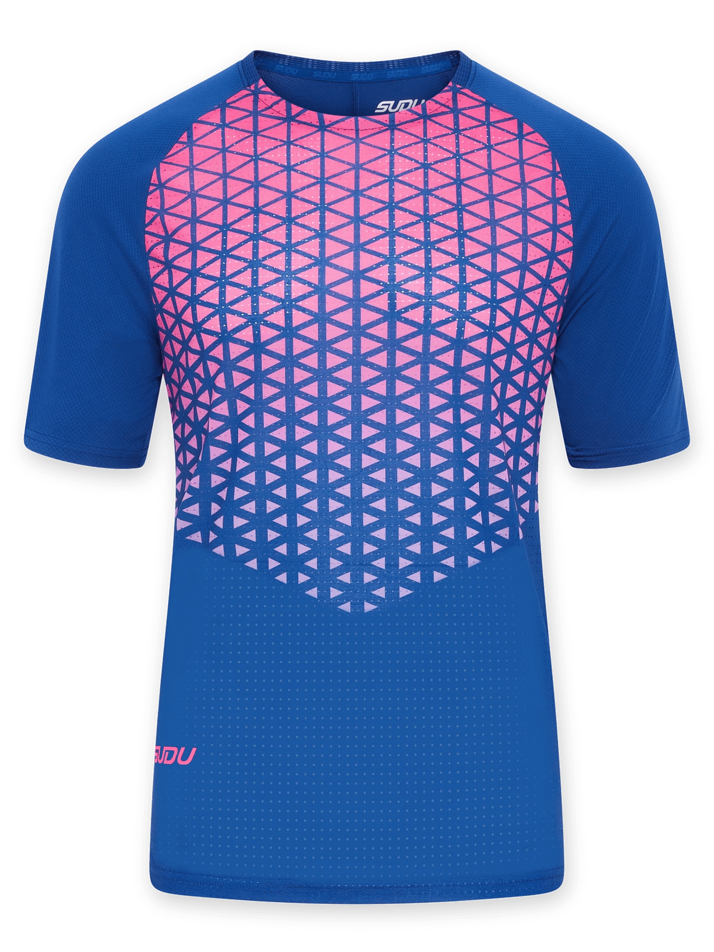 SUDU SRT SS 01 Short Sleeve T-Shirt - Dark Blue/Pink XS Short Sleeve T-Shirt