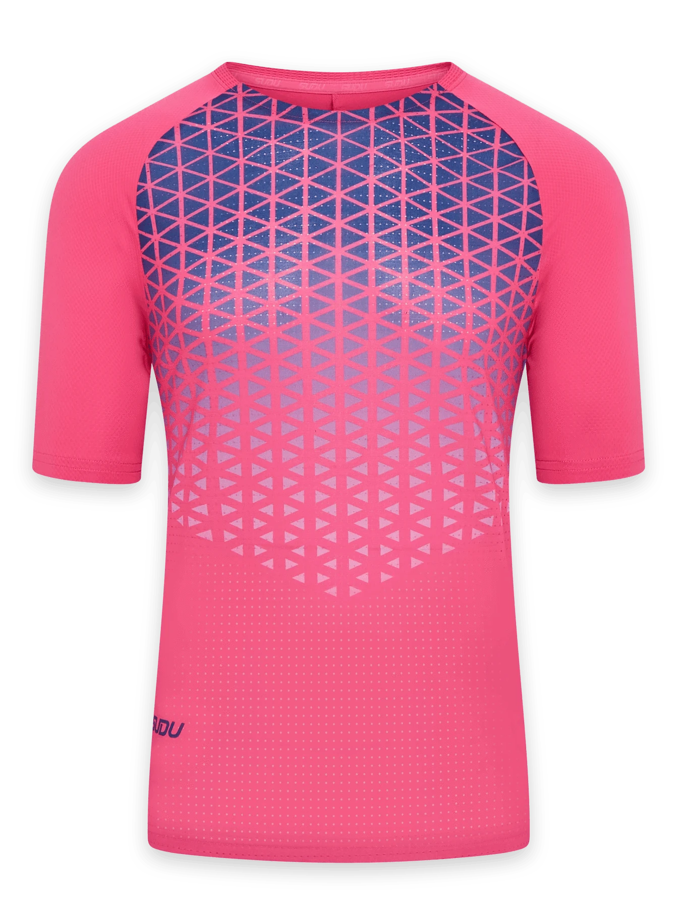 SUDU SRT SS 01 Short Sleeve T-Shirt - Pink/Dark Blue XS Short Sleeve T-Shirt