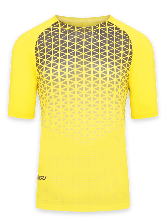 SUDU SRT SS 01 Short Sleeve T-Shirt - Yellow/Grey XS Short Sleeve T-Shirt