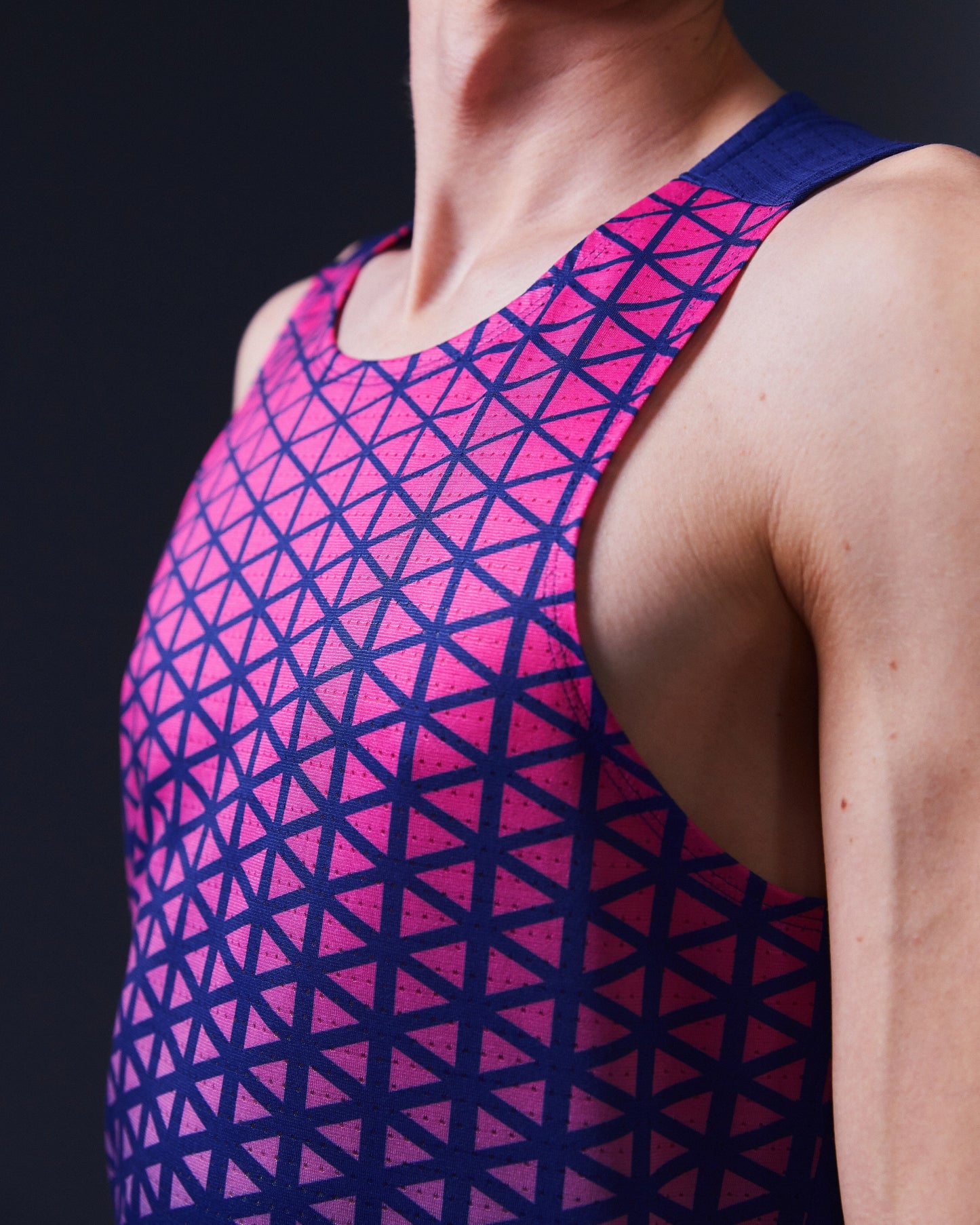 SUDU SRV 01 Run Vest - Belleweather Blue / Carmine Rose Vest