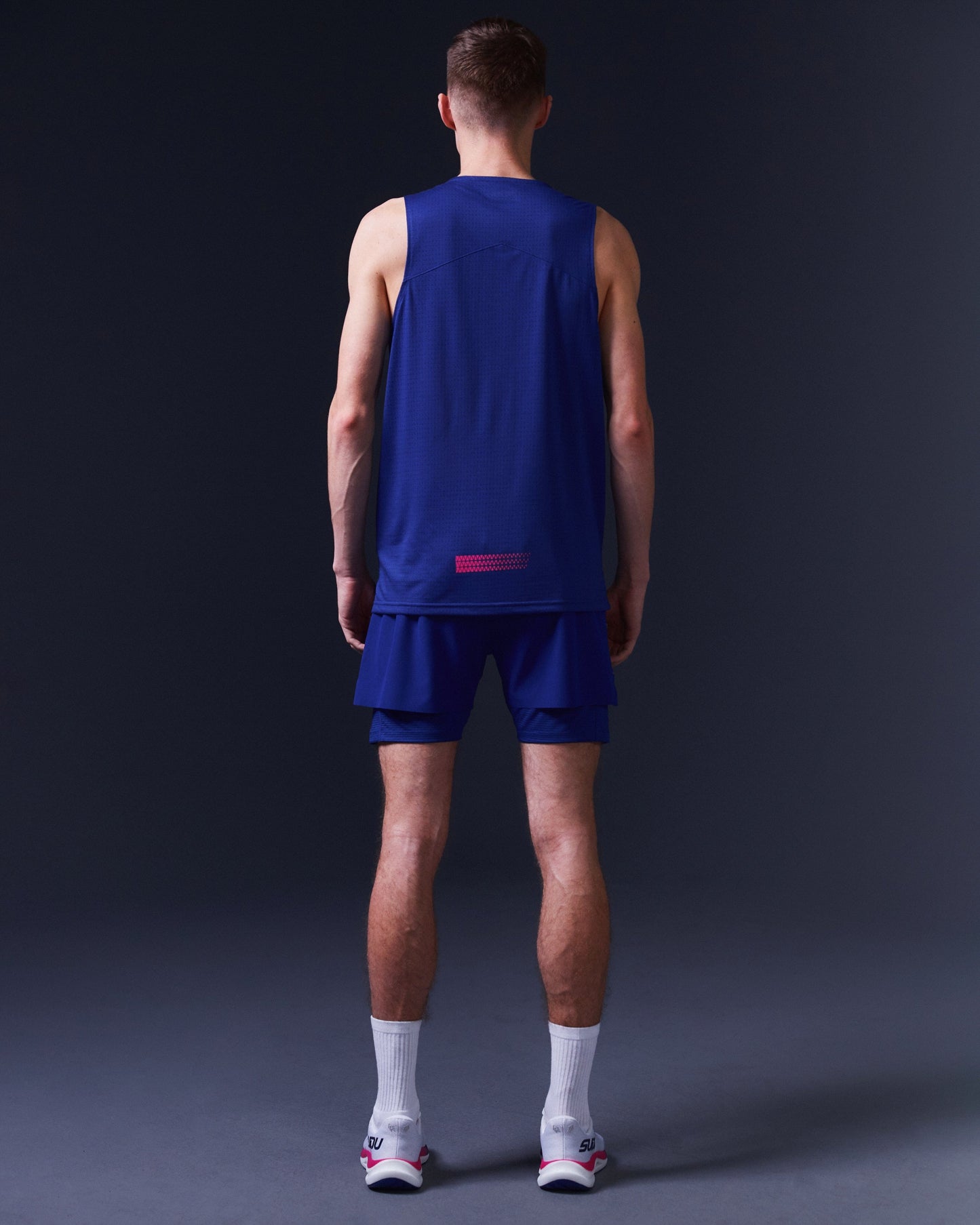 SUDU SRV 01 Run Vest - Belleweather Blue / Carmine Rose Vest