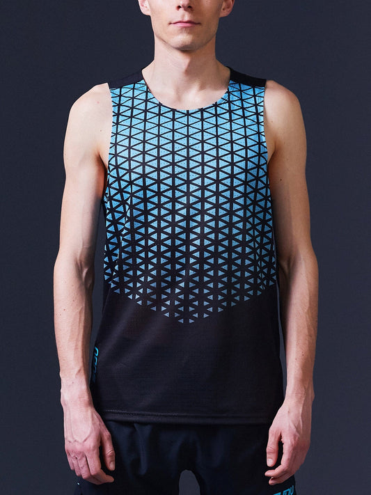 SUDU SRV 01 Run Vest - Black/Light Blue Vest