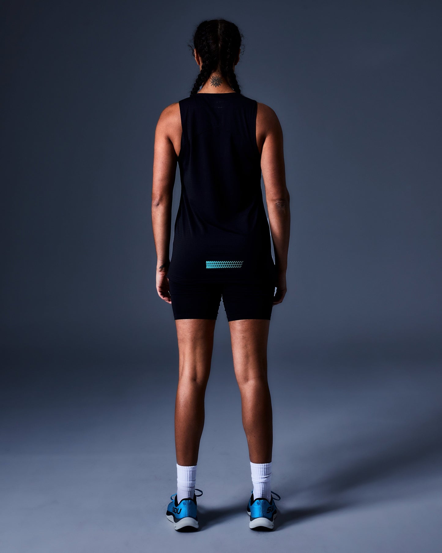 SUDU SRV 01 Run Vest - Black/Light Blue Vest