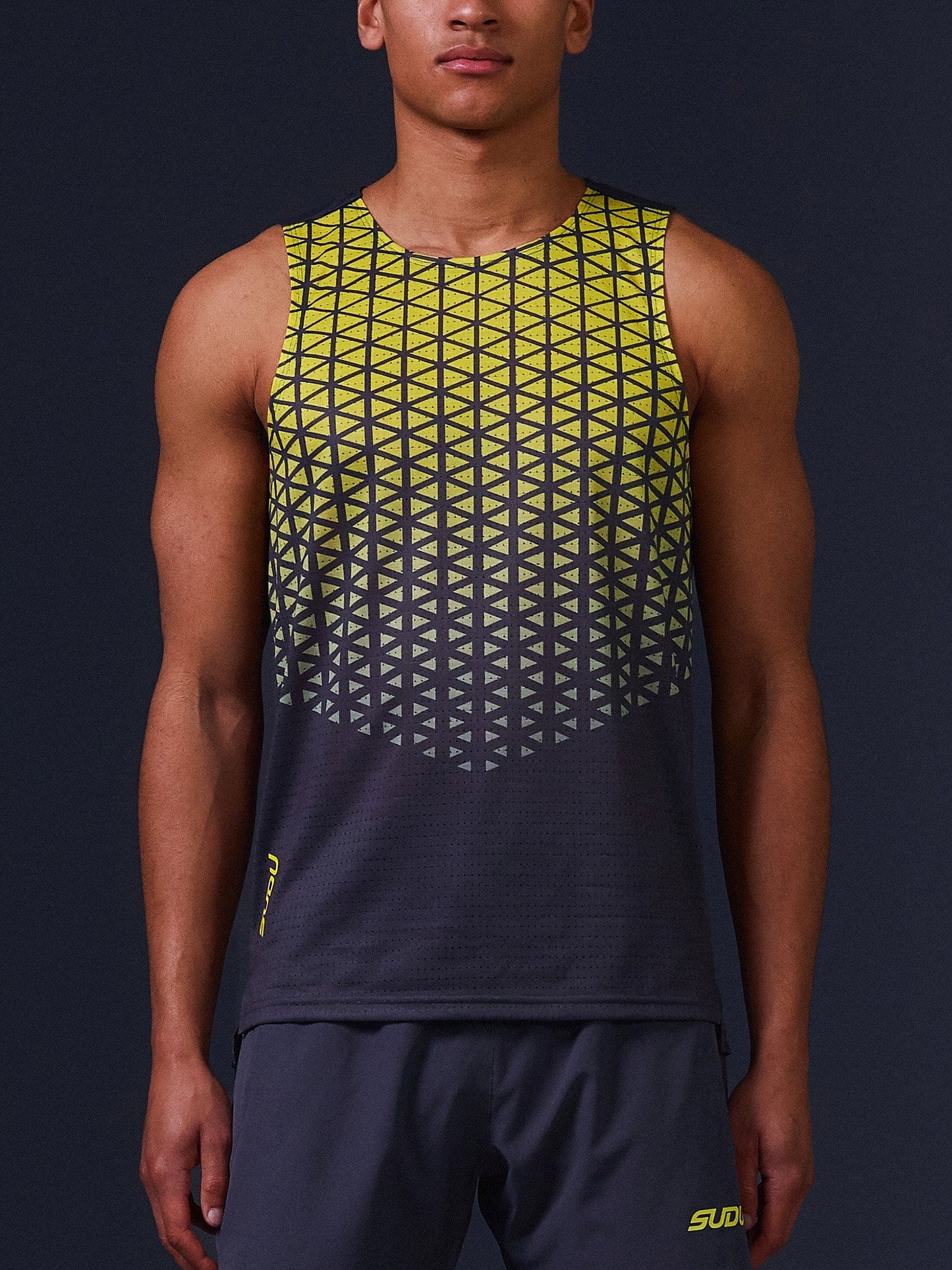 SUDU SRV 01 Run Vest - Grey/Yellow Vest