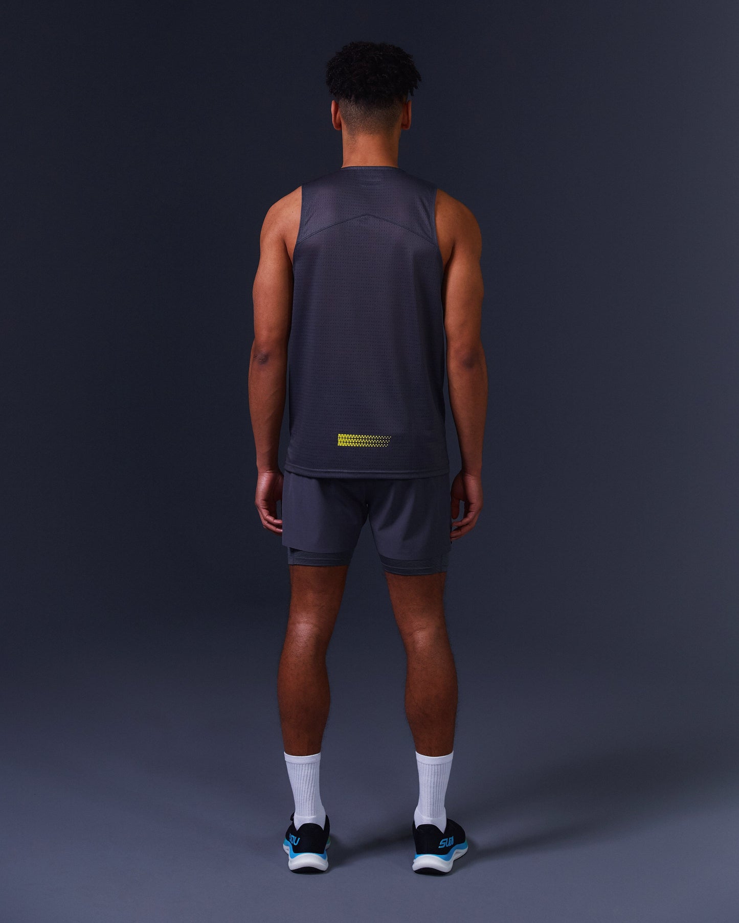 SUDU SRV 01 Run Vest - Iron Gate / Blazing Yellow Vest