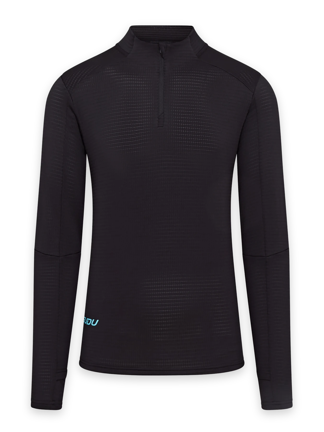 SUDU SRZ 01 Zip Mid-Layer - Black/Light Blue XS Long Sleeve Shirt