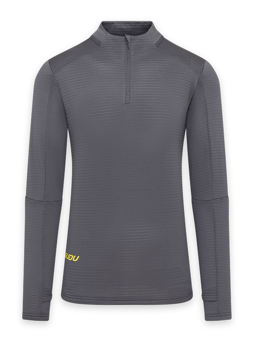 SUDU SRZ 01 Zip Mid-Layer - Grey/Yellow XS Long Sleeve Shirt