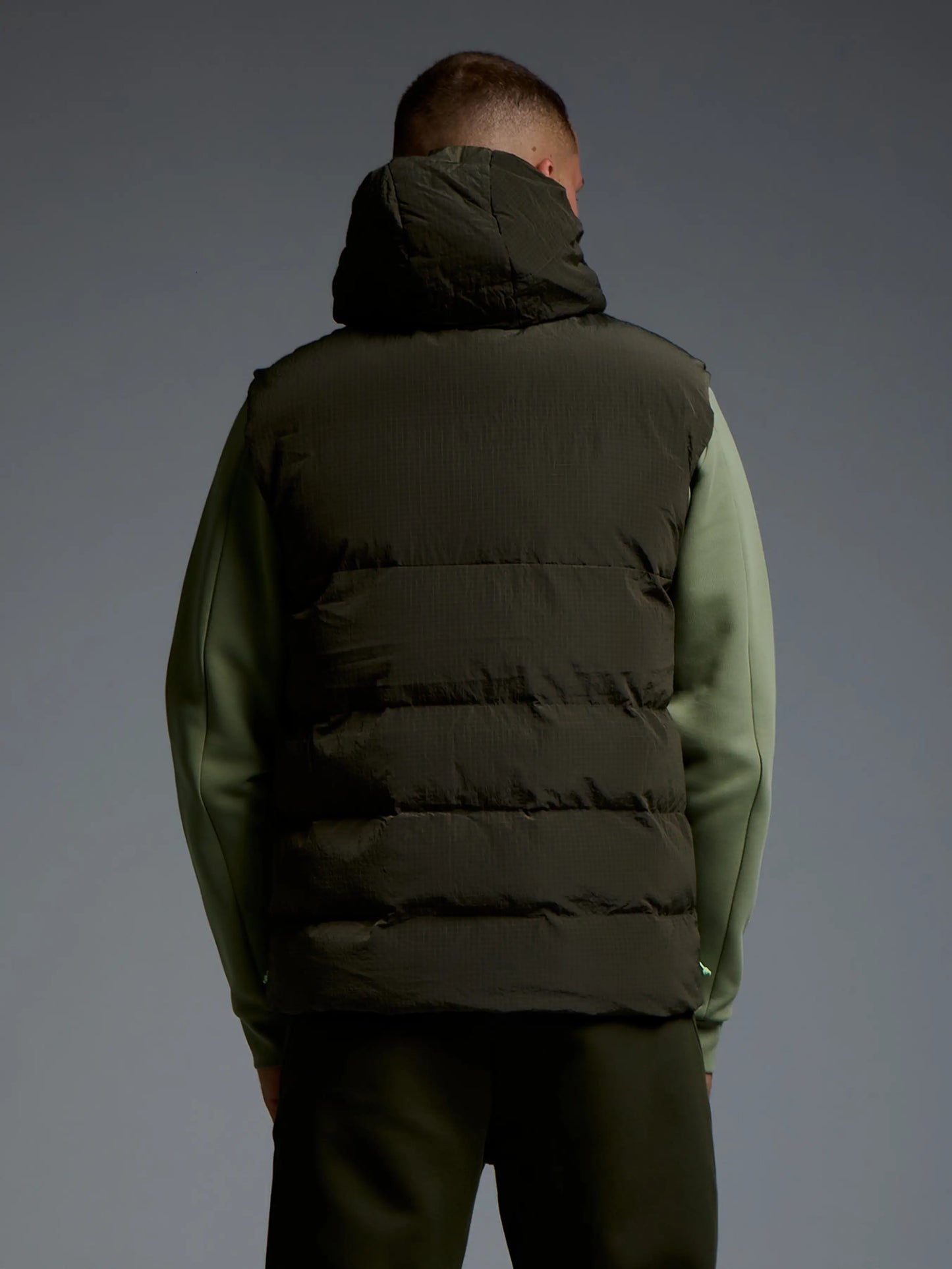 SUDU SUDU Lifestyle Padded Gilet - Dark Khaki Gilet