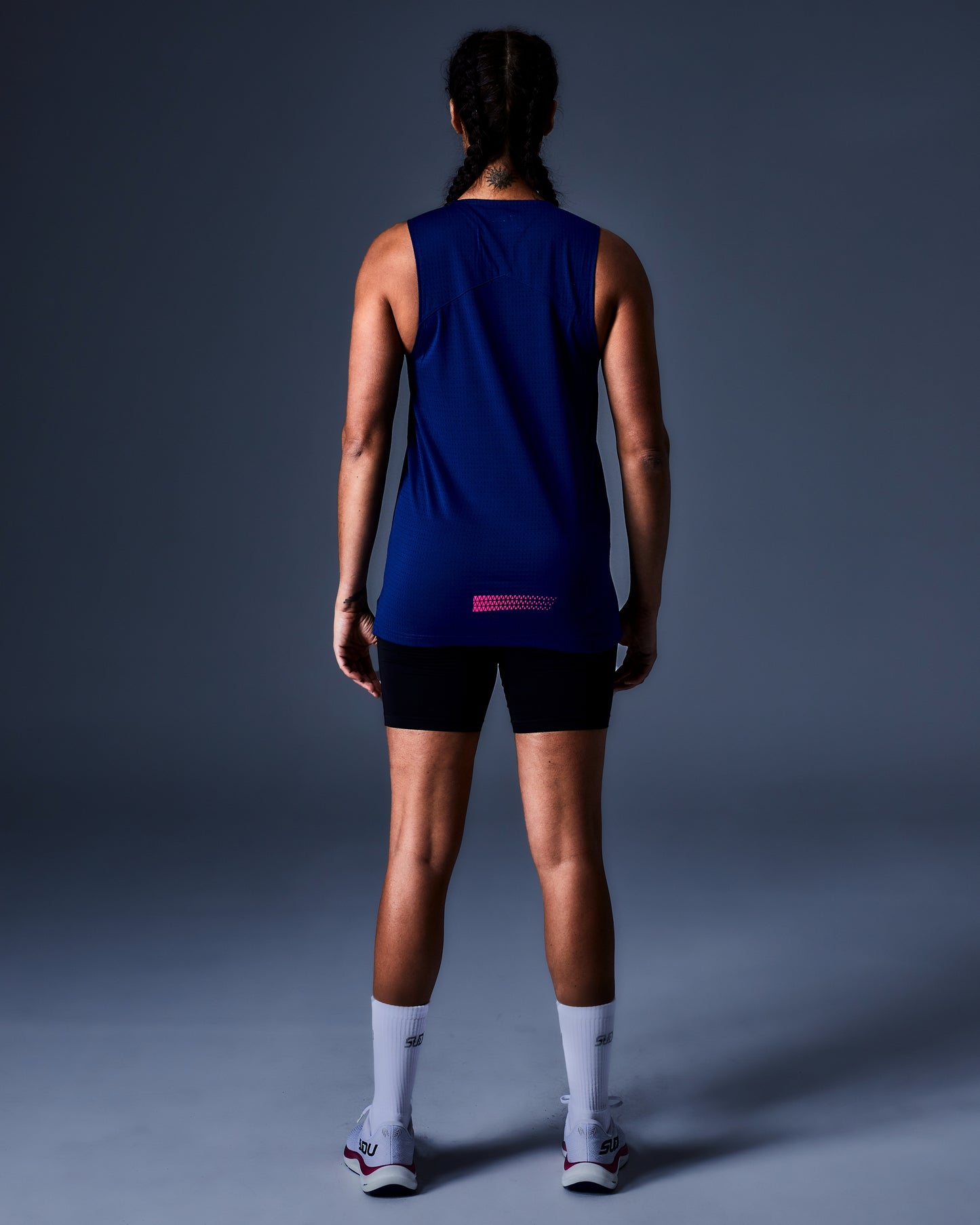 SRV 01 Run Vest - Dark Blue/Pink