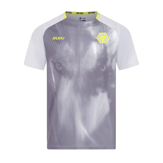 SUDU 2024-25 Wolves Players Training T-Shirt - Grey XS Short Sleeve T-Shirt