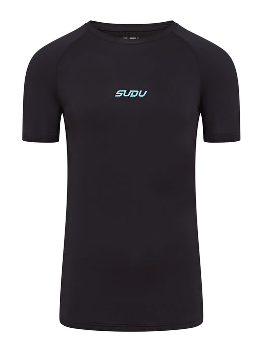 SUDU SRB SS 01 Run Short Sleeve Baselayer - Black XS Short Sleeve T-Shirt