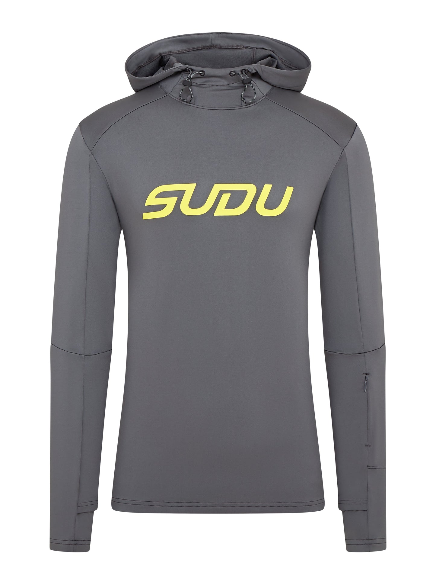 SUDU SRH 01 Run Hoodie - Grey/Yellow XS Hoodie