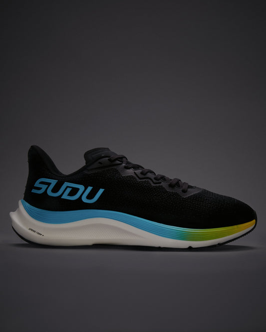 SUDU SRM 01 Running Shoes - Black/Light Blue Running Shoe