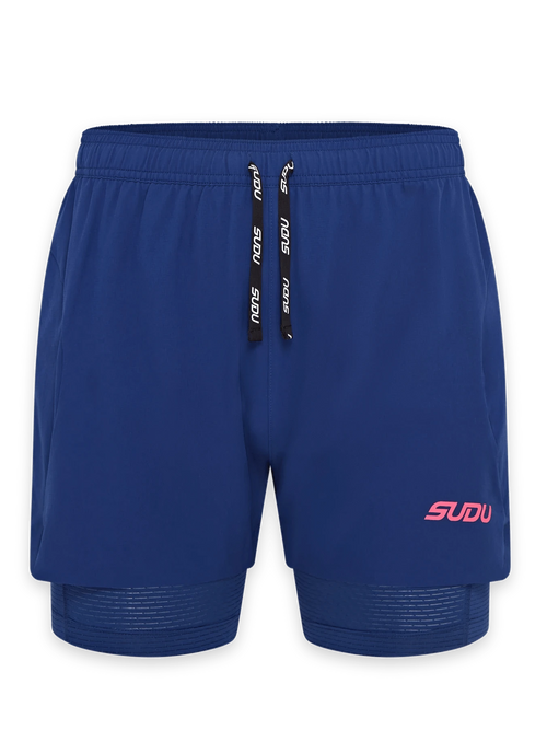 サルセーション Unisex Shorts Dark Blue サルセーション Unisex Shorts Dark Blue