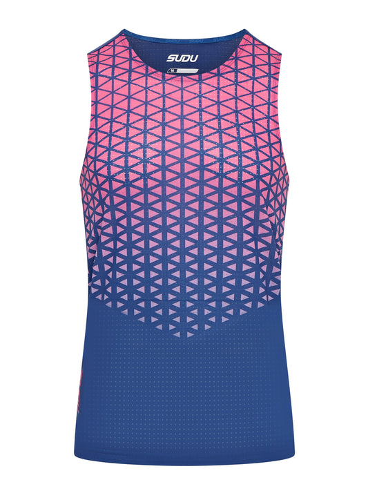 SUDU SRV 01 Run Vest - Dark Blue/Pink XS Vest