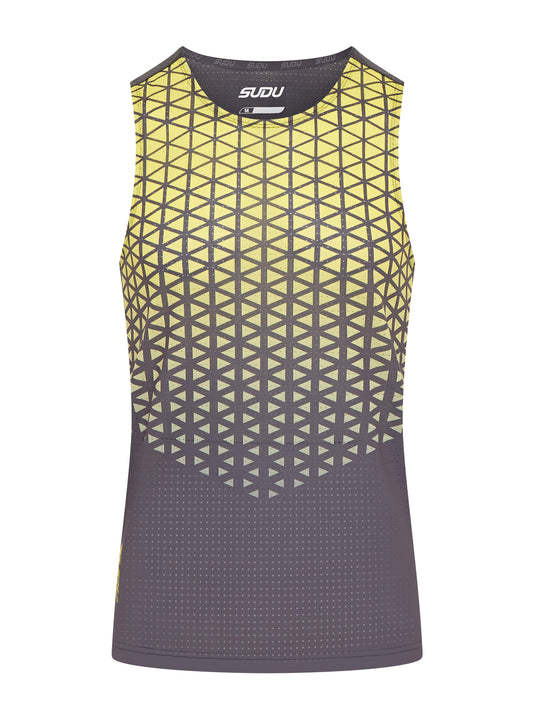 SUDU SRV 01 Run Vest - Grey/Yellow XS Vest