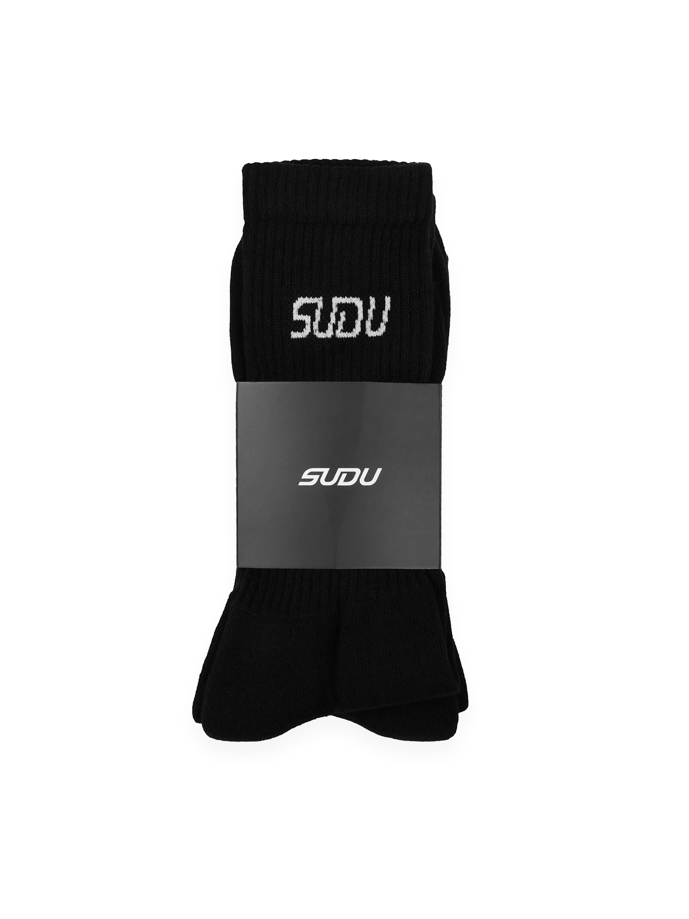 SUDU SUDU Crew Socks (2 pack) - Black 4.5-6 Socks