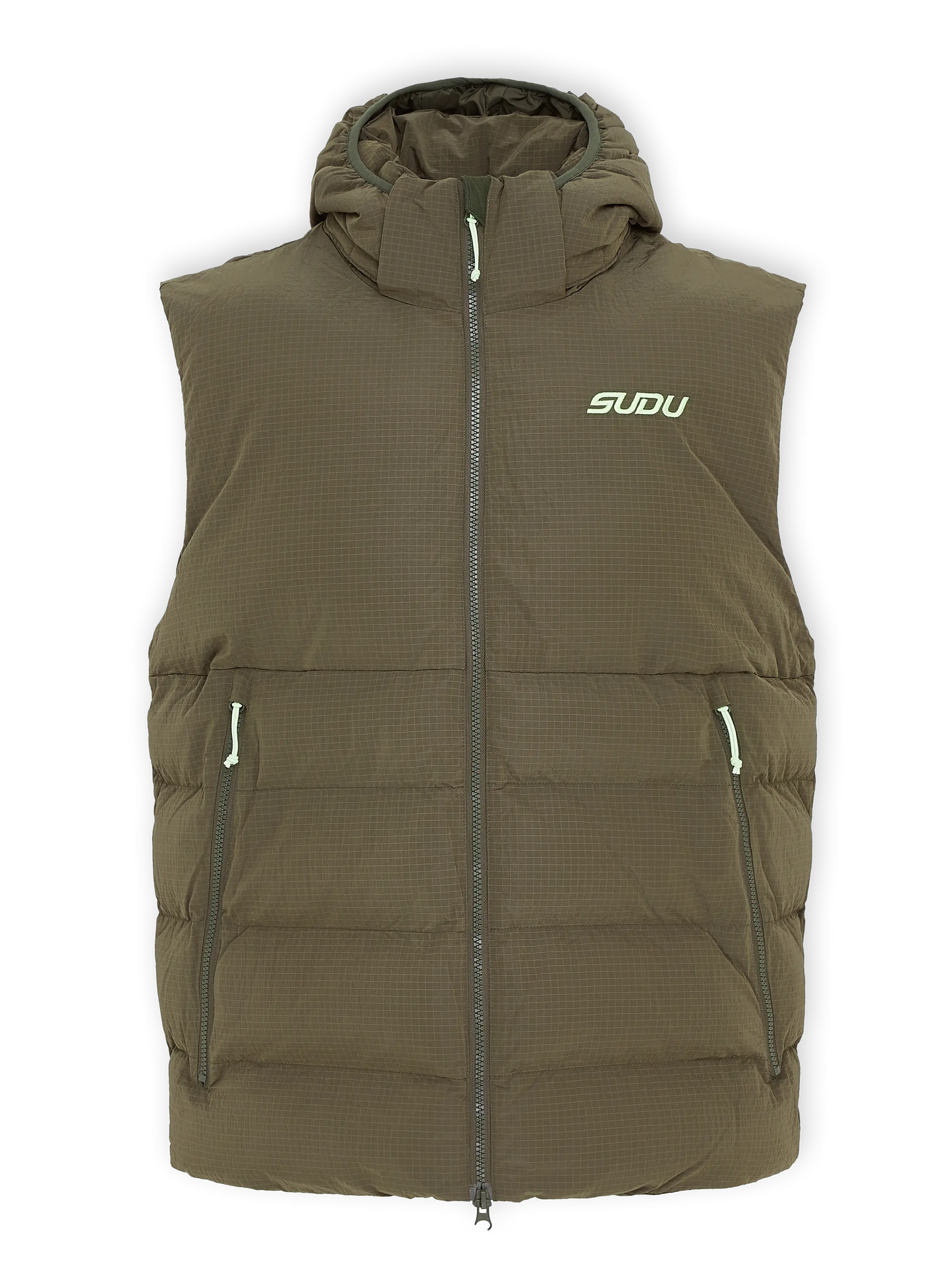 SUDU SUDU Lifestyle Padded Gilet - Dark Khaki Gilet