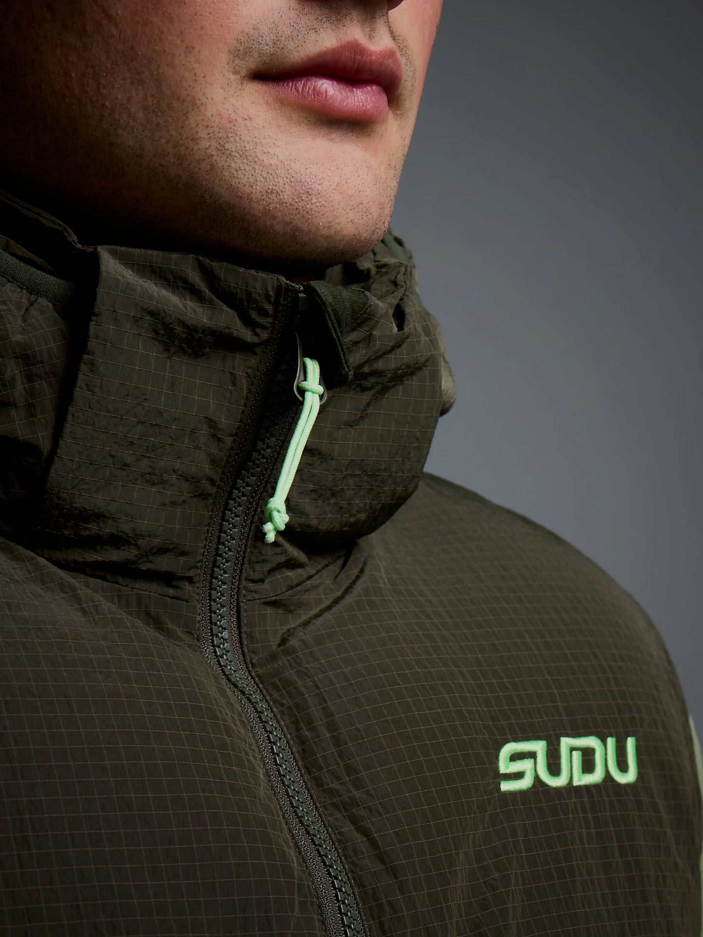 SUDU SUDU Lifestyle Padded Gilet - Dark Khaki Gilet