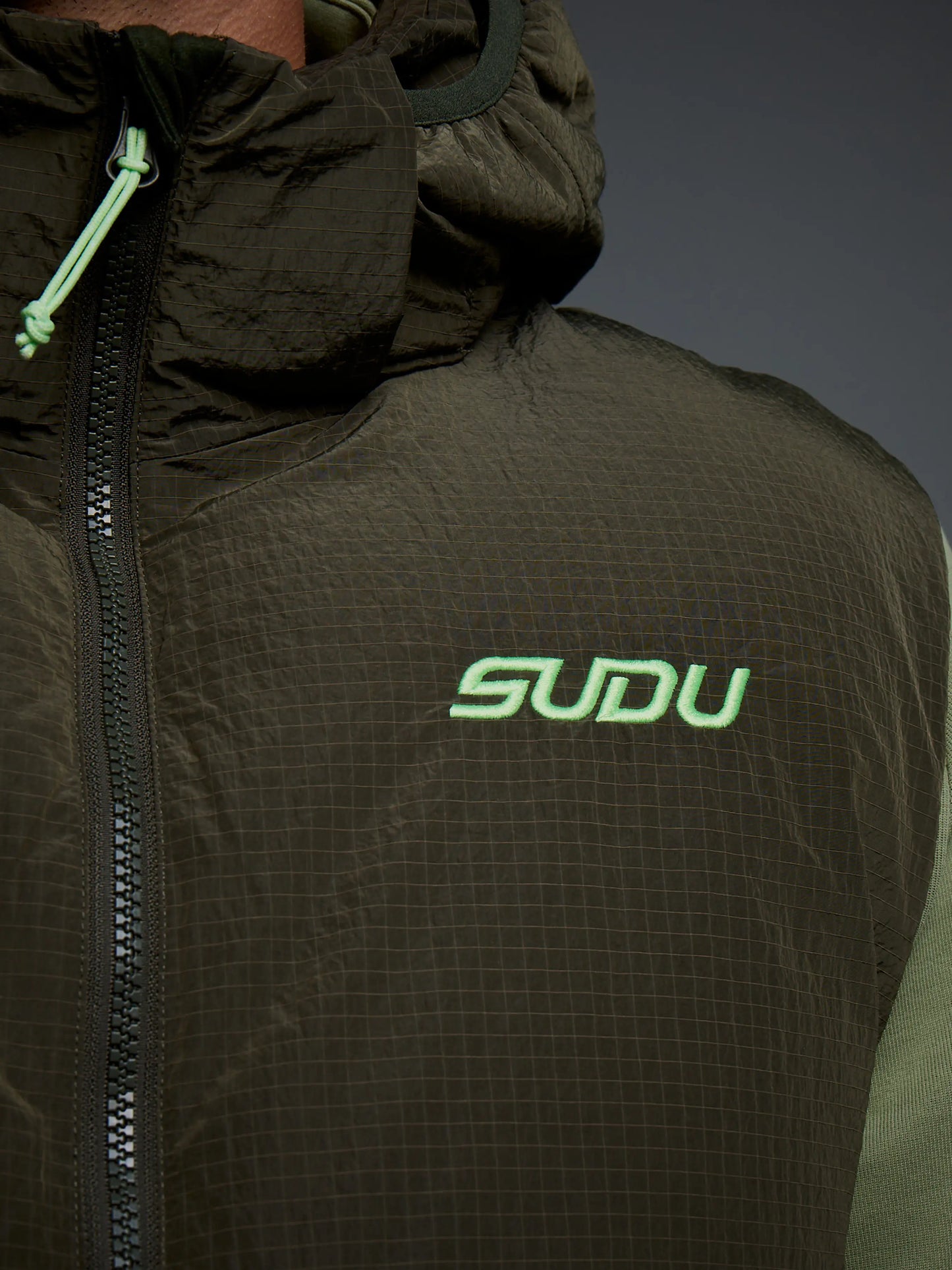 SUDU SUDU Lifestyle Padded Gilet - Dark Khaki Gilet