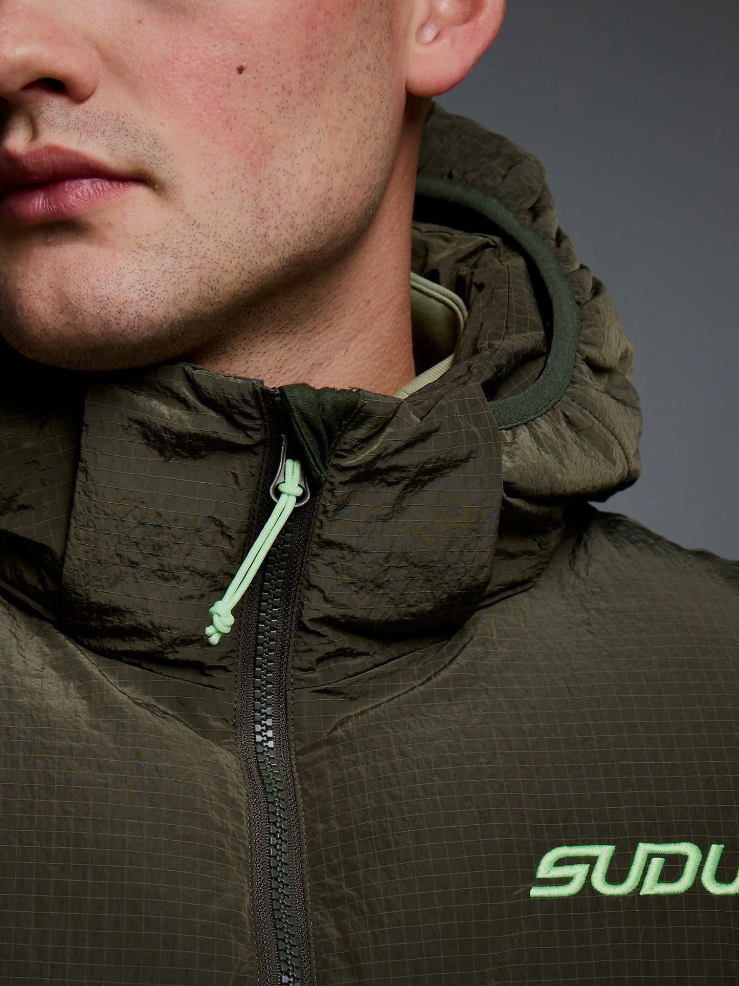 SUDU SUDU Lifestyle Padded Gilet - Dark Khaki Gilet