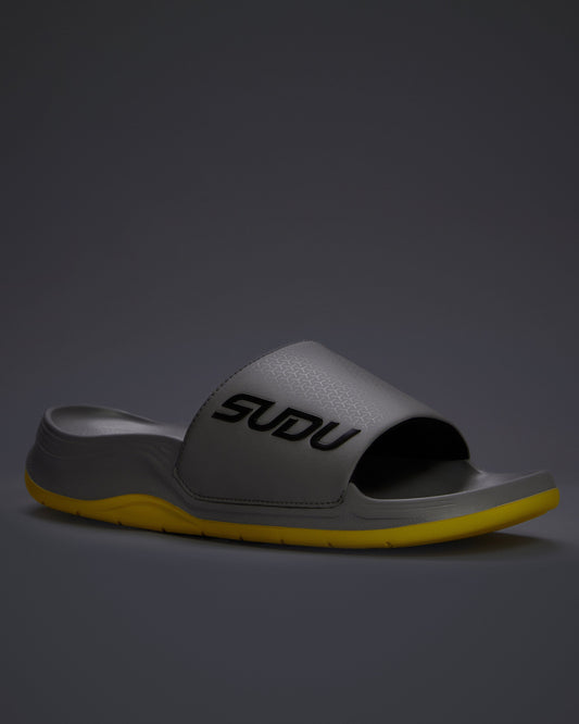 SUDU SVS 01 Recovery Slides - Grey/Yellow UK 6 Recovery Slider