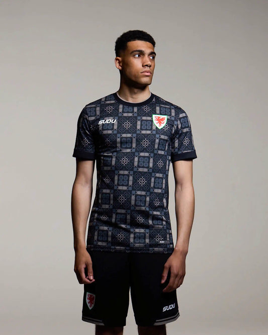 SUDU Wales SUDU 2026-28 Goalkeeper Shirt Black - Adult T-Shirt